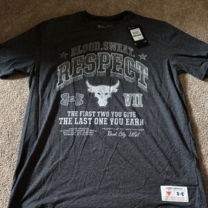 Under Armour Men’s Large Black Graphic 'Respect' Short Sleeve Tee